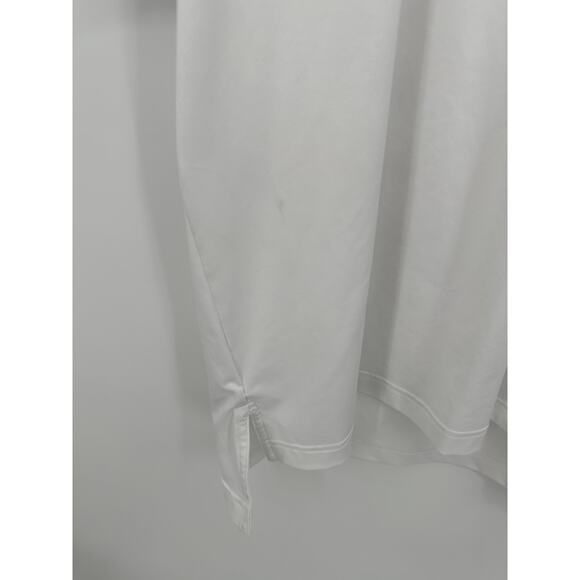 Peter Millar Summer Comfort Polo Men Large White Golf Outdoors Redwood Logo - Picture 3 of 8